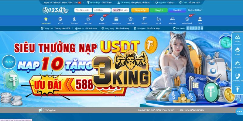 Truy cập link đăng ký 123B an toàn