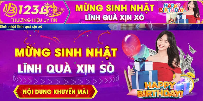 Mừng sinh nhật tặng quà xịn sò